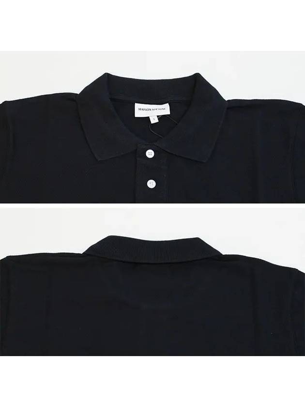 Fox Head Patch Cotton Polo Shirt Black - MAISON KITSUNE - BALAAN 6