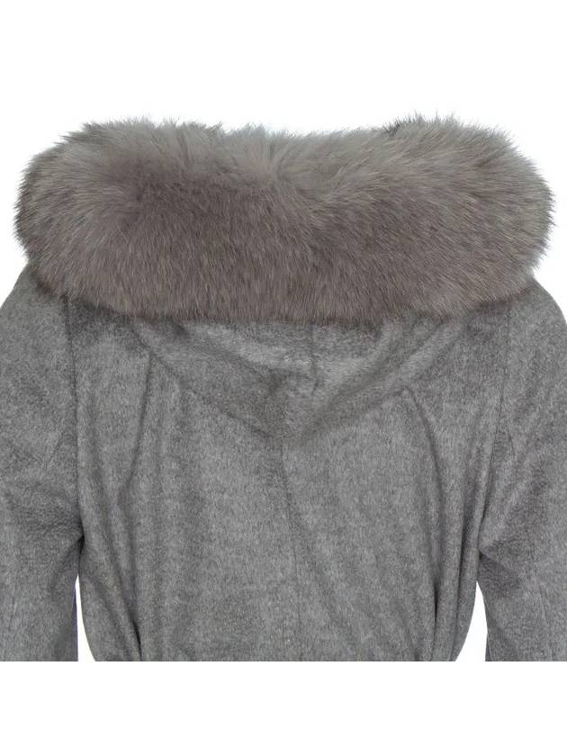 Studio 3 Mango Wool Hooded Single Coat Grey - MAX MARA - BALAAN 5