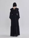 Rai Rai signature sleeve puff detail cancan long dress black - LIE - BALAAN 4