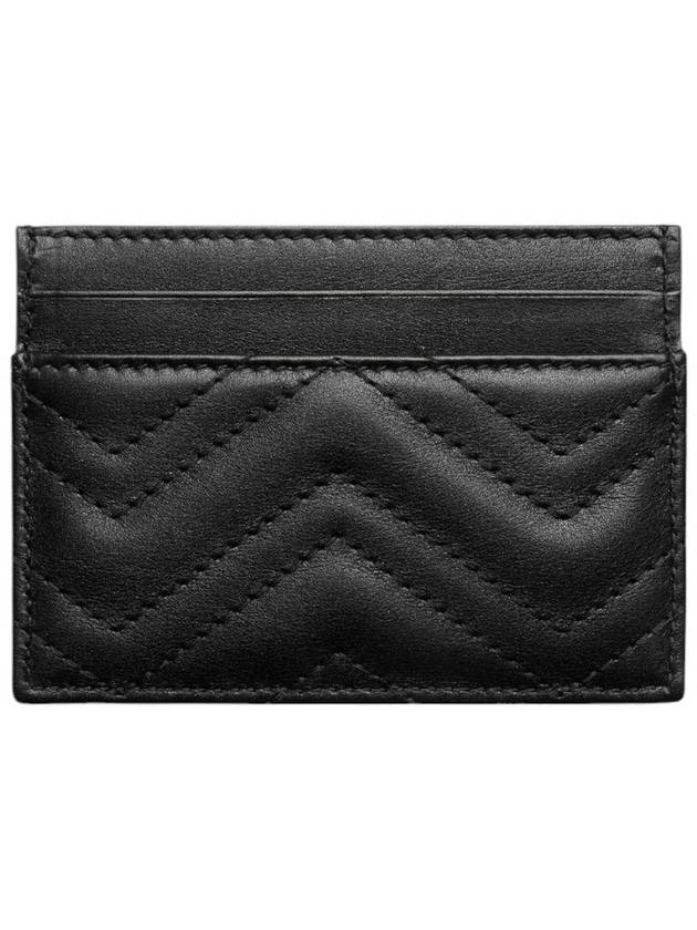 GG Marmont Matelasse 2 Tier Card Wallet Black - GUCCI - BALAAN 4