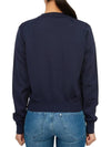 Baby Fox Patch Regular Cardigan Blue - MAISON KITSUNE - BALAAN 5