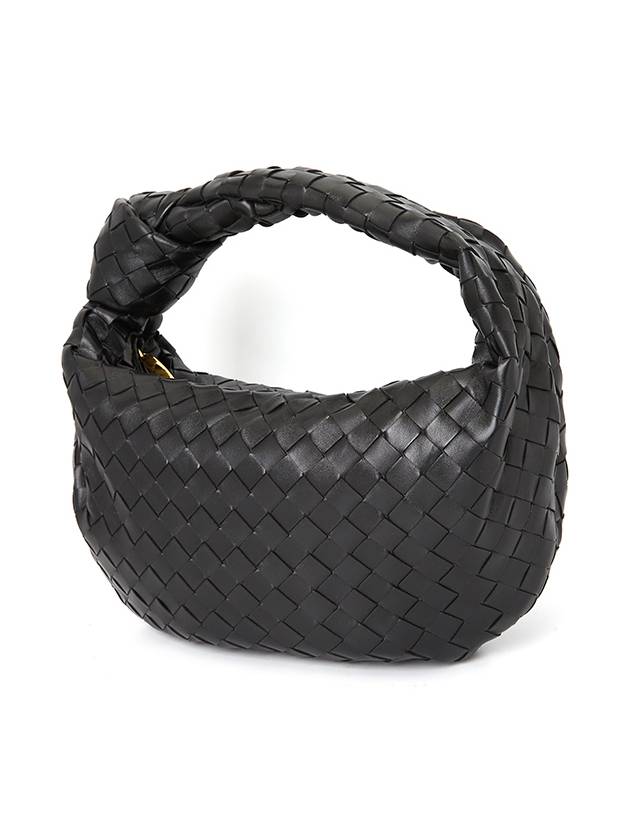 Teen Jodie Intrecciato Leather Tote Bag Black - BOTTEGA VENETA - BALAAN 3