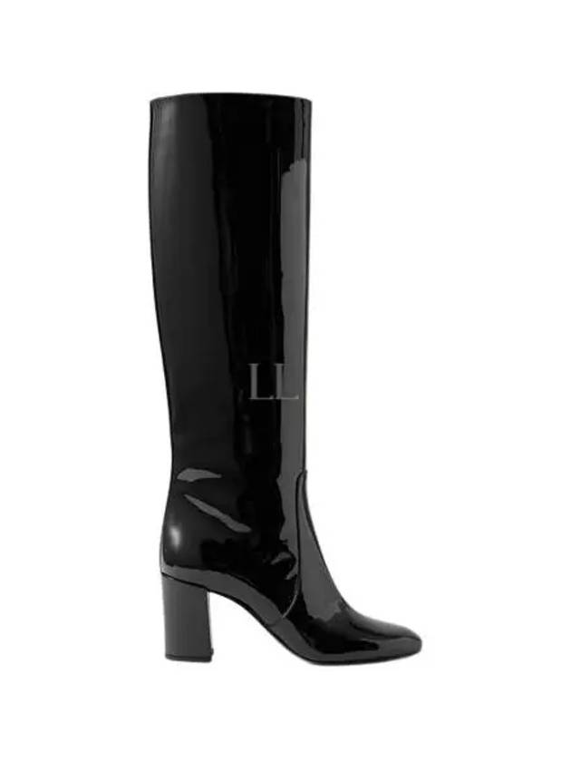 Patent Leather Long Boots Black - SAINT LAURENT - BALAAN 2