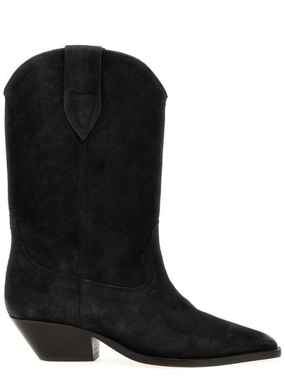 Duerto Suede Middle Boots Black - ISABEL MARANT - BALAAN 2