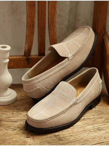 Brie Suede Loafer Beige - FLAP'F - BALAAN 1