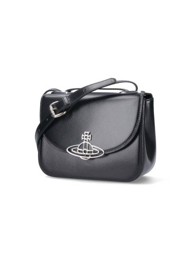 Linda Logo Plaque Cross Bag Black - VIVIENNE WESTWOOD - BALAAN 3