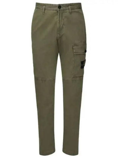 Wappen Patch Cargo Straight Pants Green - STONE ISLAND - BALAAN 1