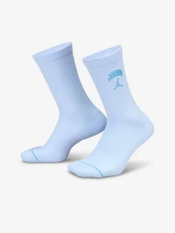 Jordan Everyday Crew Socks Hydrogen Blue Legend HJ2433 407 - NIKE - BALAAN 1