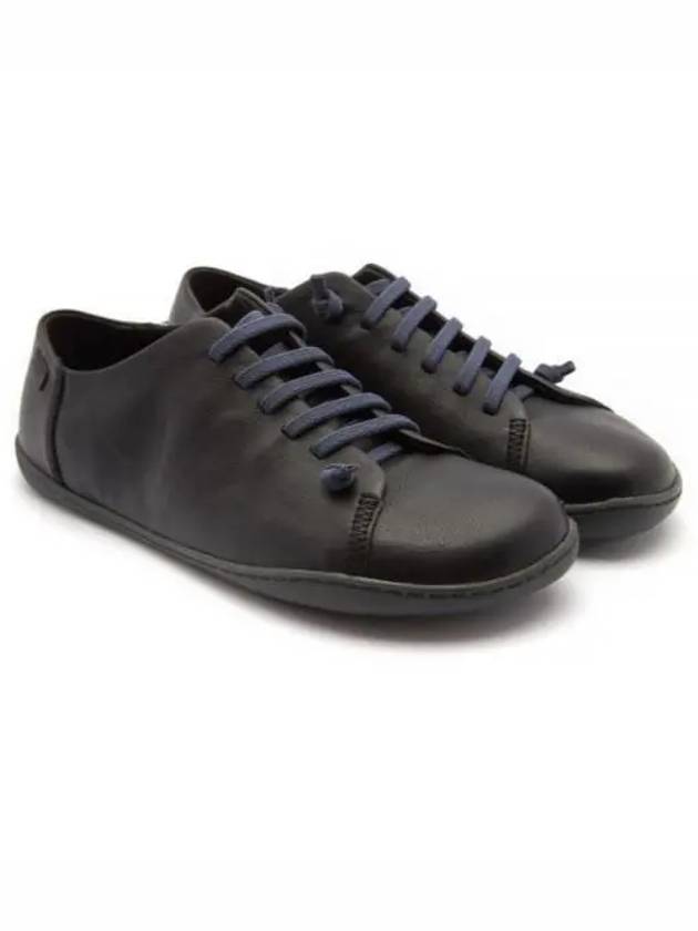 Peu Leather Low Top Sneakers Black - CAMPER - BALAAN 2