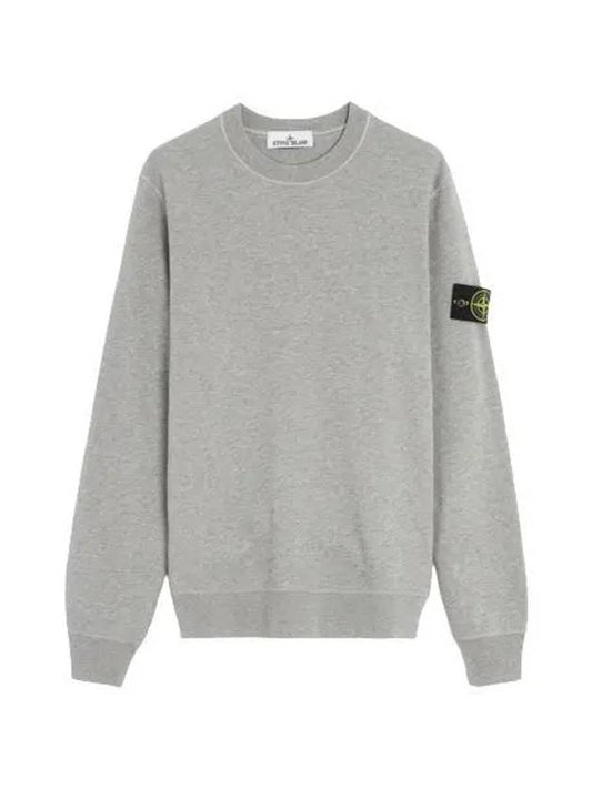 Wappen Patch Crew Neck Sweatshirt Grey - STONE ISLAND - BALAAN 2