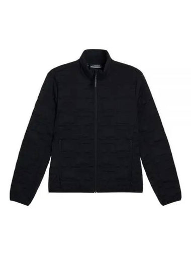 High Neck Quilted Zip-Up Jacket Black - J.LINDEBERG - BALAAN 1