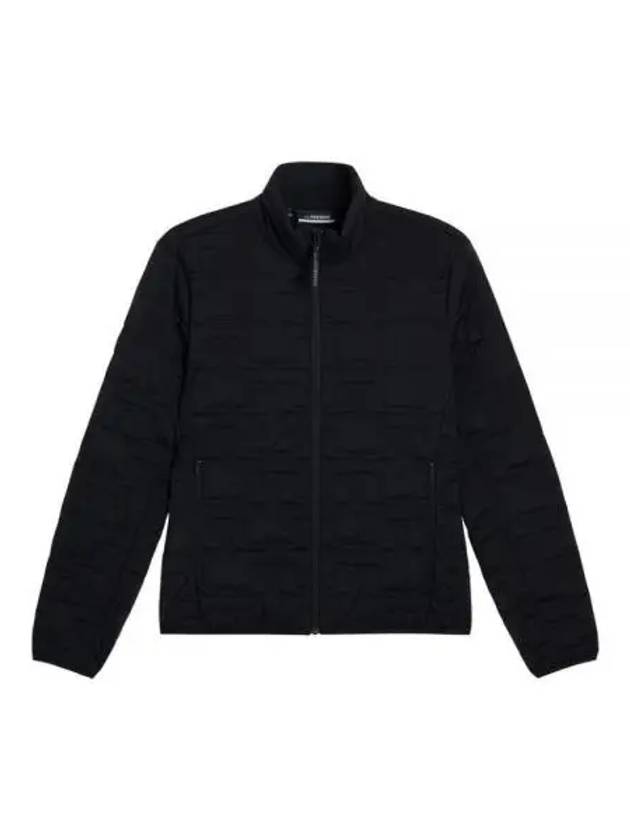 High Neck Quilted Zip-Up Jacket Black - J.LINDEBERG - BALAAN 1