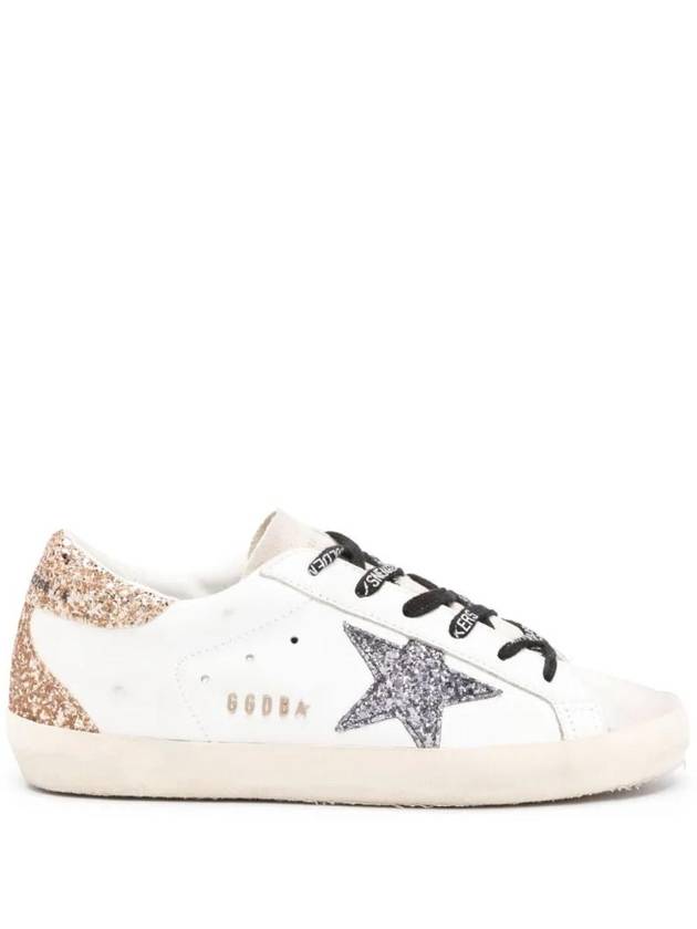 Super-Star Glittered Sneakers White - GOLDEN GOOSE - BALAAN 1