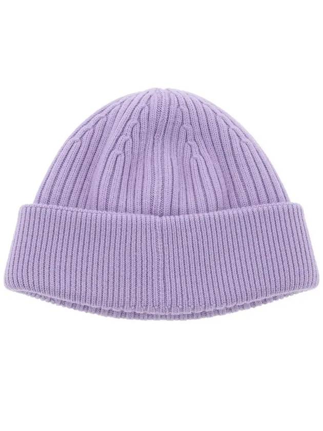 Embroidered Logo Wool Beanie Lilac - LOEWE - BALAAN 4