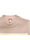 Kenjo Women s Logo Intarsia Sweater Dark Pink - KENZO - BALAAN 3