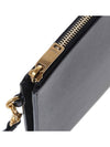 Tiny Cassandre Shiny Leather Zip Tablet Clutch Bag Black - SAINT LAURENT - BALAAN 9