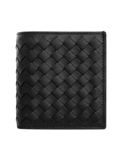 Intrecciato Small Folder Half Wallet Black - BOTTEGA VENETA - BALAAN 2