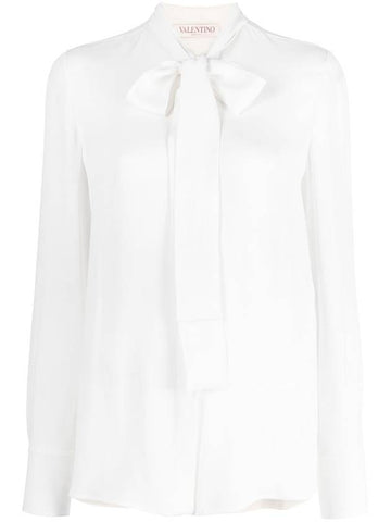 Women s Shirt CAMISA MC NATURAL NUDO AL CUELLO - VALENTINO - BALAAN 1