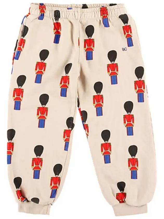 Kids Little Tin Soldiers All Over Jogging Training Pants Beige - BOBO CHOSES - BALAAN 5