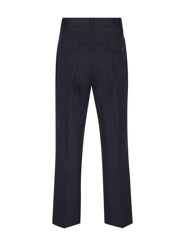 Gabardine Straight Pants Navy - MONCLER - BALAAN 3