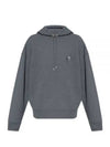 Bold Fox Head Patch Oversize Hoodie Grey - MAISON KITSUNE - BALAAN 2