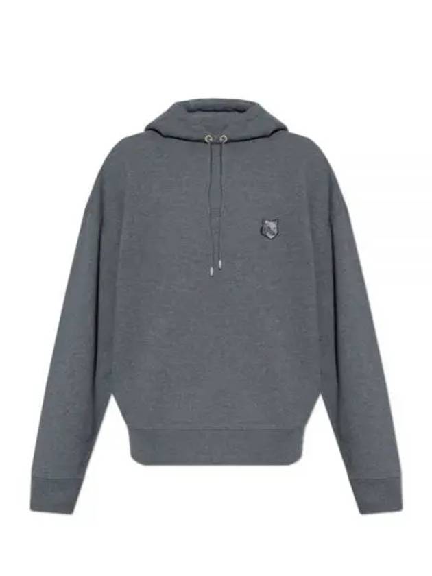 Bold Fox Head Patch Oversize Hoodie Grey - MAISON KITSUNE - BALAAN 2