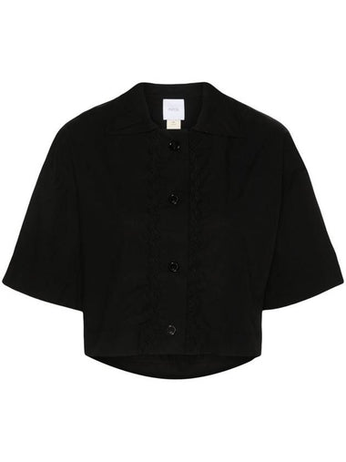 wave-appliqué cropped shirt - PATOU - BALAAN 1