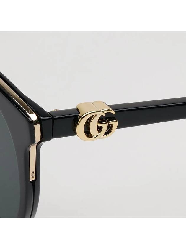 Eyewear GG Logo Round Sunglasses Grey Black - GUCCI - BALAAN 5