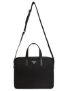 Men's Triangle Logo Briefcase Black - PRADA - BALAAN 2