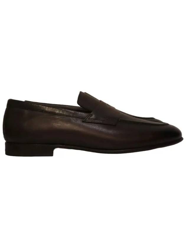 Penny Leather Loafer Brown - SANTONI - BALAAN 3