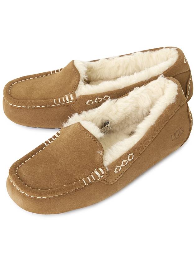 Ansley Fur Moccasin Slipper Chestnut - UGG - BALAAN 2