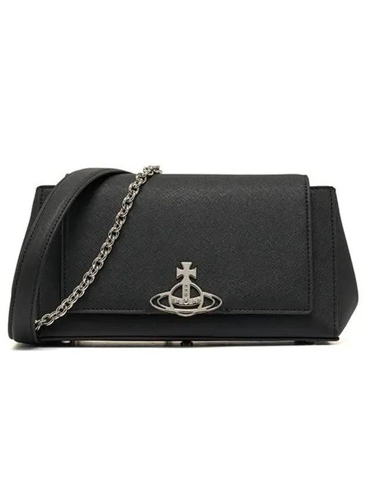 Hazel Medium Shoulder Bag Black - VIVIENNE WESTWOOD - BALAAN 2