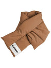 Logo Quilted Padded Down Muffler Brown - JIL SANDER - BALAAN 2