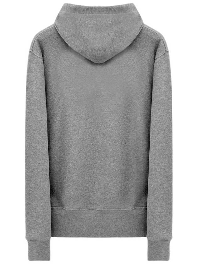 Face Patch Cotton Hoodie Grey - ACNE STUDIOS - BALAAN 3