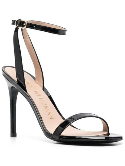 'Barely Nude' Black Sandals With Stiletto Heel In Patent Leather Woman - STUART WEITZMAN - BALAAN 2