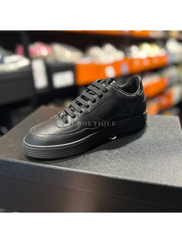 Workshop Collection CC Logo Calfskin Low Top Sneakers Black - CHANEL - BALAAN 4