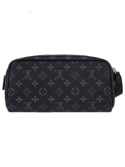 Dopp Kit Monogram Eclipse Pouch Bag Black - LOUIS VUITTON - BALAAN 2