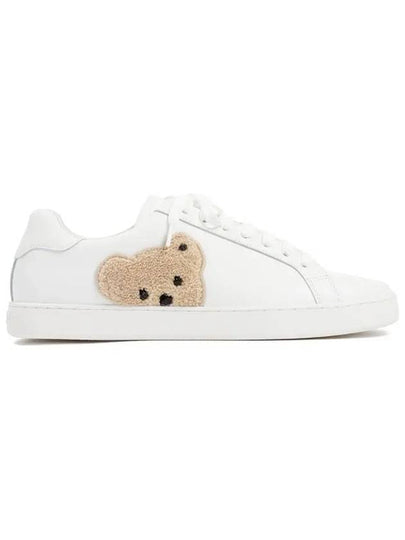 Teddy Bear Tennis Low-Top Sneakers White - PALM ANGELS - BALAAN 2