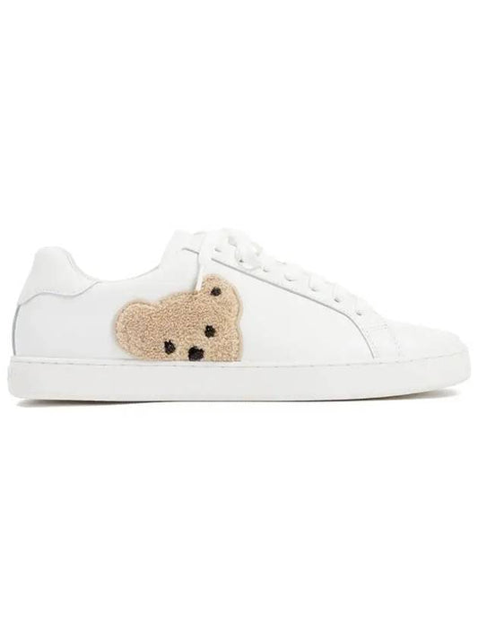 Teddy Bear Tennis Low-Top Sneakers White - PALM ANGELS - BALAAN 2