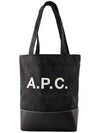 Axel Small Cotton Tote Bag Black - A.P.C. - BALAAN 6