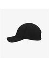 Shell-R Embroidered Logo Ball Cap Black - CP COMPANY - BALAAN 5