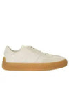 Round Toe Leather Low Top Sneakers White - TOD'S - BALAAN 5