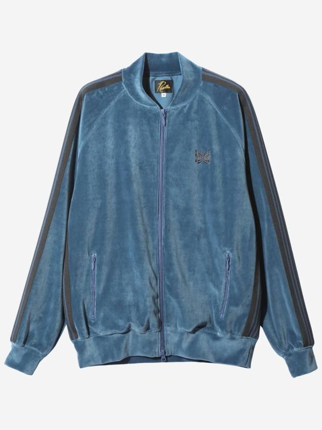 RC CPe Velour Track Jacket Marine Blue - NEEDLES - BALAAN 2