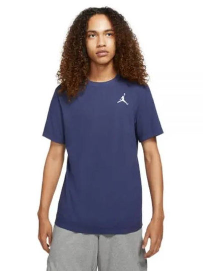 Jordan Jumpman Crew Neck Short Sleeve T Shirt Navy - NIKE - BALAAN 2