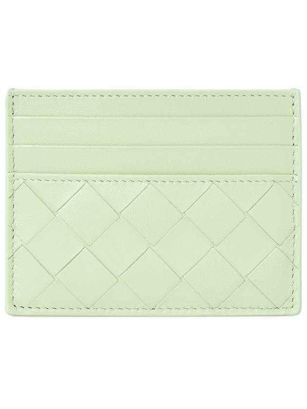 Intrecciato Leather Card Wallet Fresh Mint - BOTTEGA VENETA - BALAAN 2