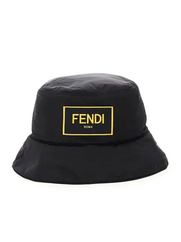 Roma Nylon Bucket Hat Black - FENDI - BALAAN 2