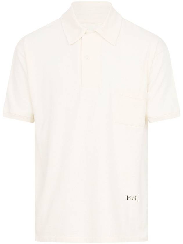 logo-print polo shirt - MAISON MARGIELA - BALAAN 1