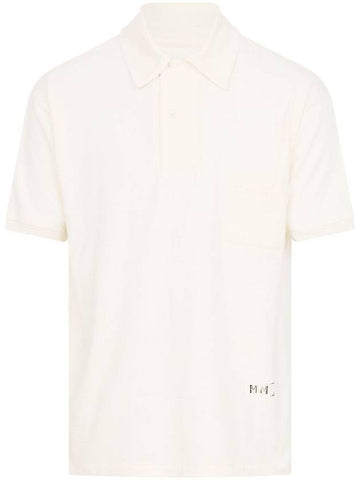 logo-print polo shirt - MAISON MARGIELA - BALAAN 1