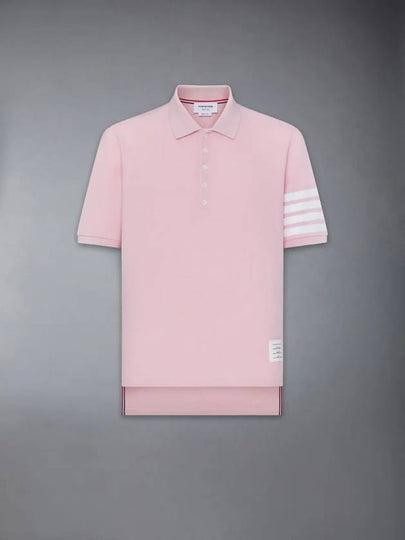 4 Bar Classic Pique Short Sleeve Polo Shirt Pink - THOM BROWNE - BALAAN 2