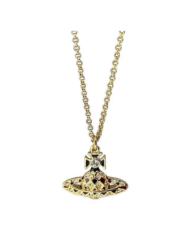 Women's Harlequin Relief Necklace Gold - VIVIENNE WESTWOOD - BALAAN 1